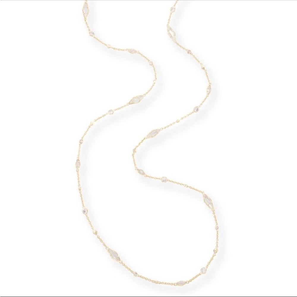 Kendra Scott Zuly long gold necklace